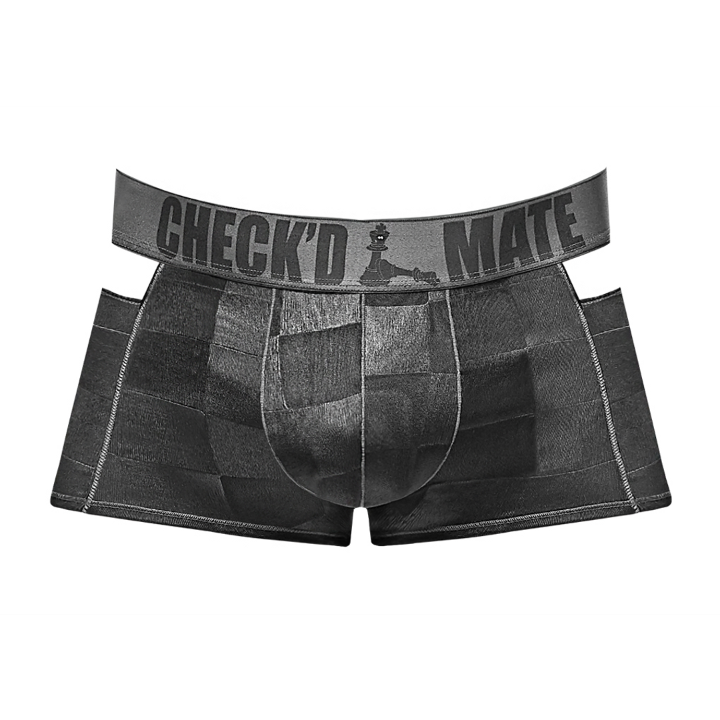 Açık Detaylı Fantezi Boxer Siyah S