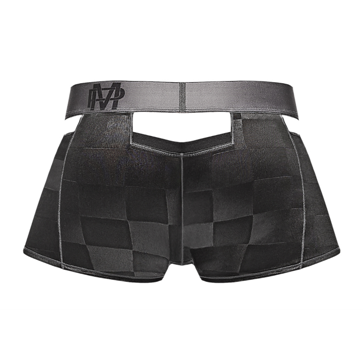 Açık Detaylı Fantezi Boxer Siyah S
