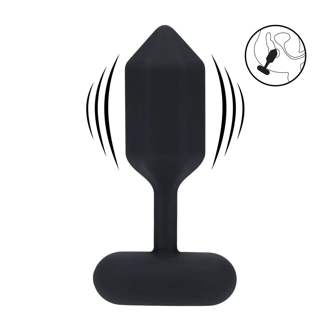 Altıgen Silikon Titreşimli Anal Plug - Büyük Boy