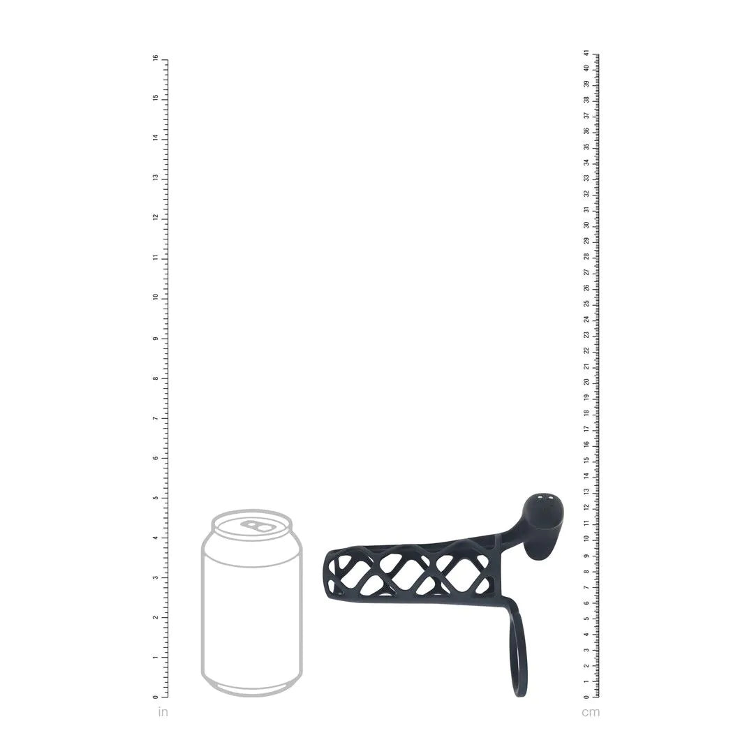 Kafes Şeklinde Titreşimli Penis Kılıfı ve Testis Halkası