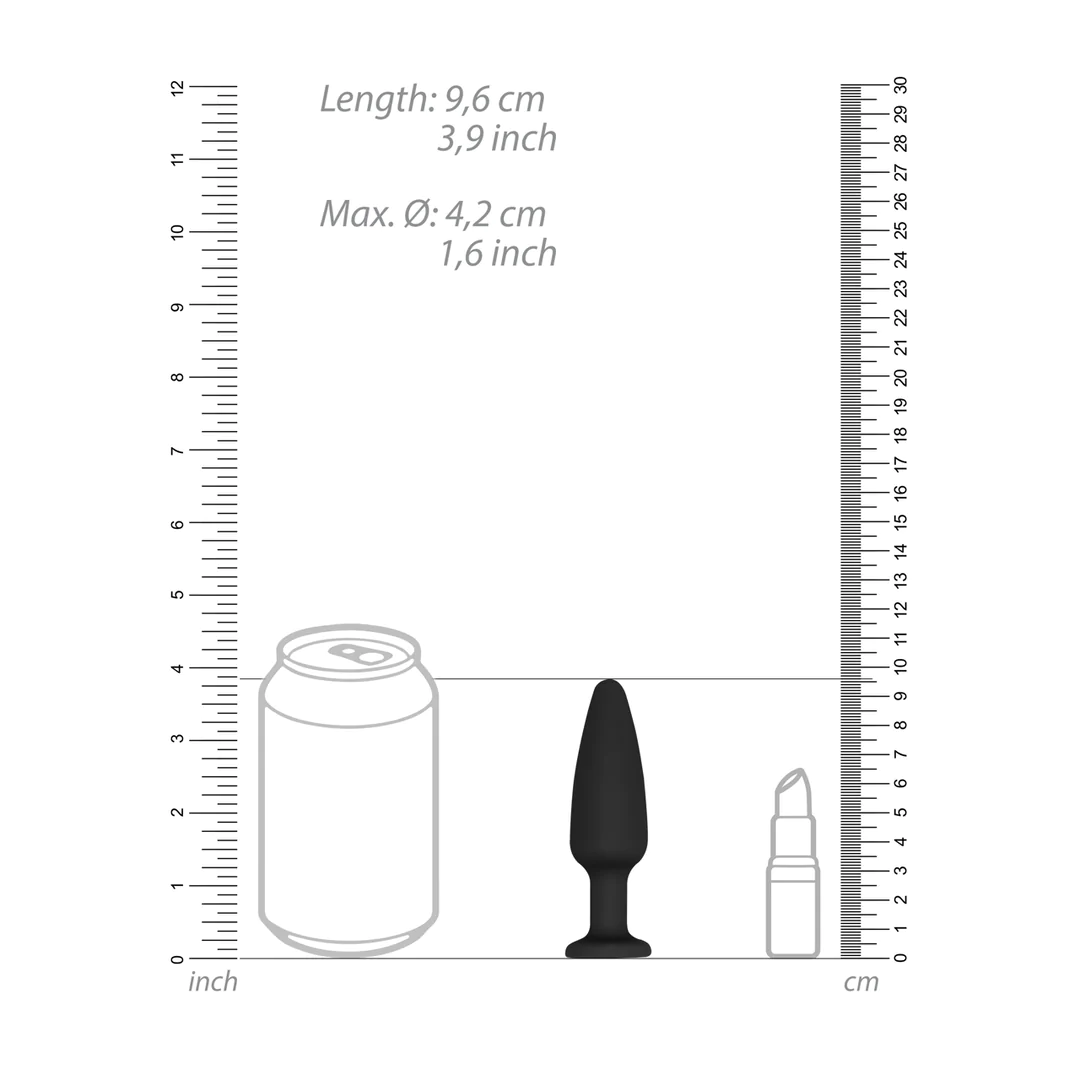 Koni Formlu Taş Detaylı Butt Plug – Diamond Tabanlı