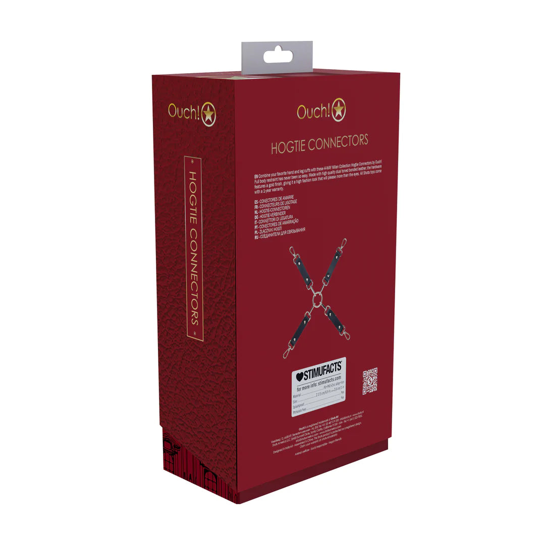 Milan Collection El-Ayak Bağlama Aparatı Siyah/Kırmızı