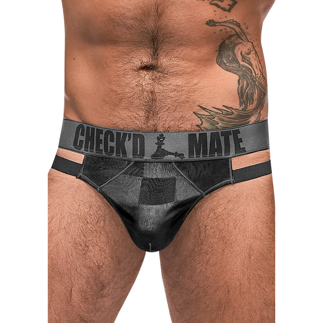 Açık Detaylı Fantezi Tanga Siyah S/M