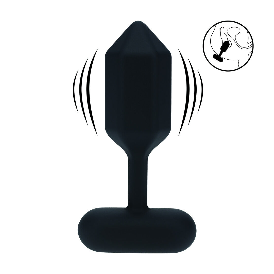 Altıgen Silikon Titreşimli Anal Plug - Küçük Boy