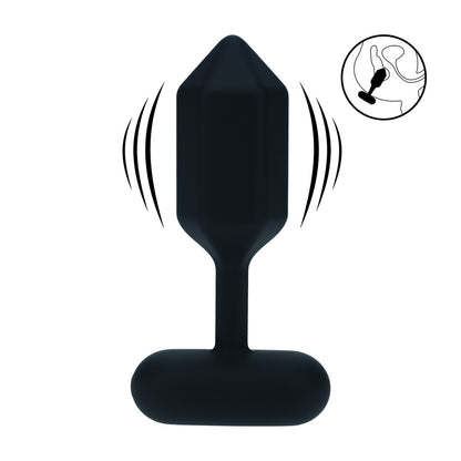 Altıgen Silikon Titreşimli Anal Plug - Küçük Boy