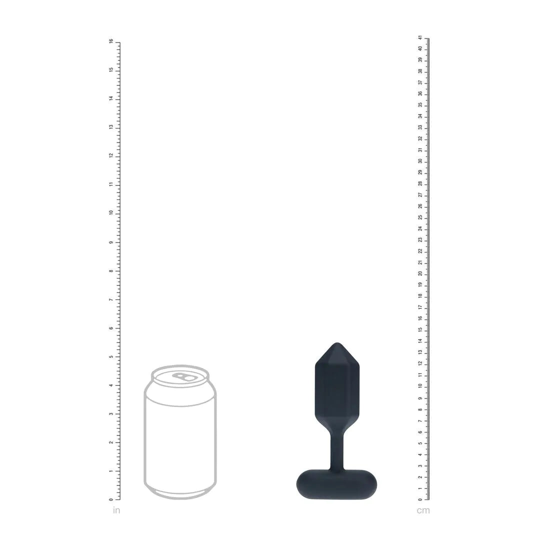 Altıgen Silikon Titreşimli Anal Plug - Büyük Boy