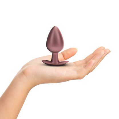 Büyük Boy Silikon Anal Plug 8,9cm Rose Gold