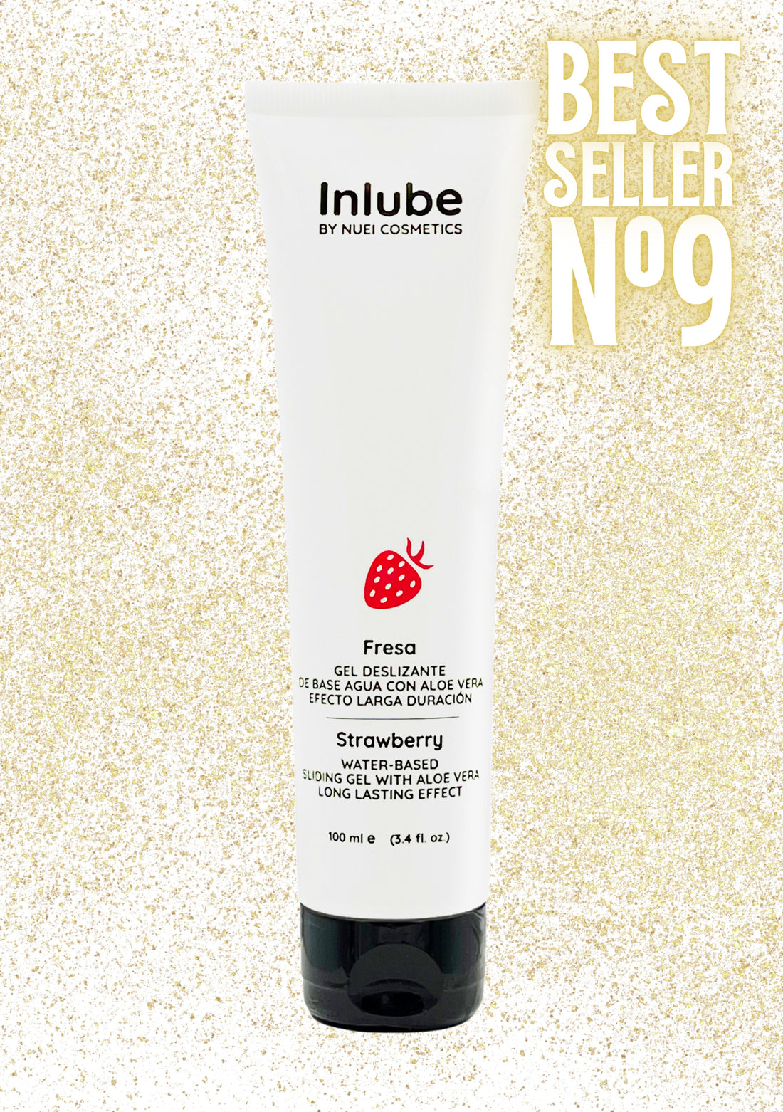 Çilekli ve Yenilebilir Su Bazlı Vegan Kayganlaştırıcı Jel