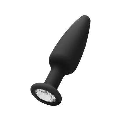 Koni Formlu Taş Detaylı Butt Plug – Diamond Tabanlı