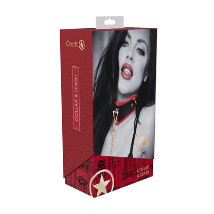 Milan Collection Tasma ve Zincir Seti Siyah/Kırmızı